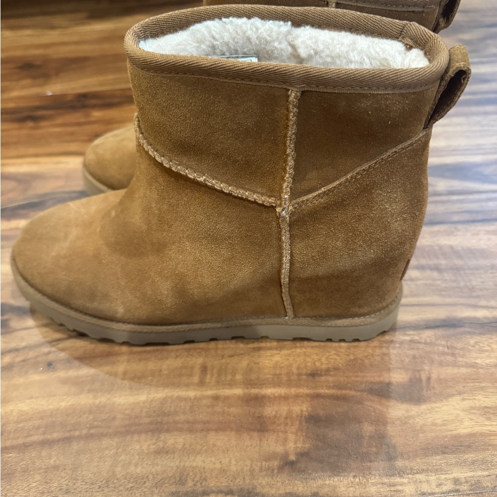 UGG Tan Suede Ankle Boots